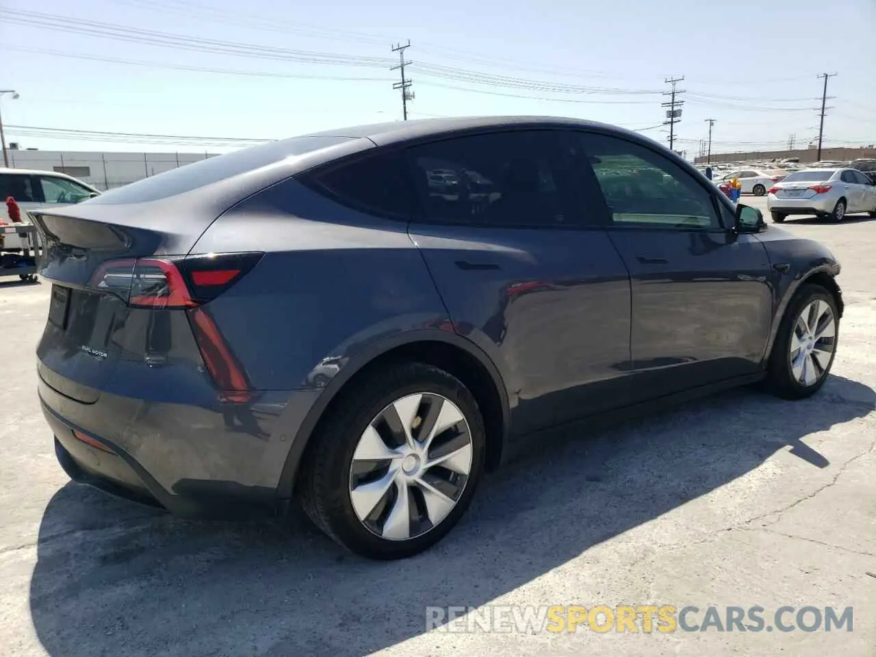 3 fotografías del automóvil dañado 5YJYGDEE4MF131109 TESLA MODEL Y 2021
