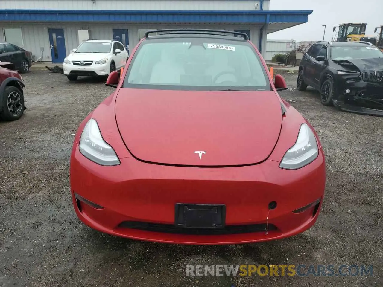5 fotografías del automóvil dañado 5YJYGDEE4MF144152 TESLA MODEL Y 2021