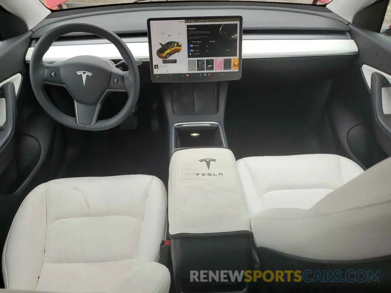 8 fotografías del automóvil dañado 5YJYGDEE4MF144152 TESLA MODEL Y 2021