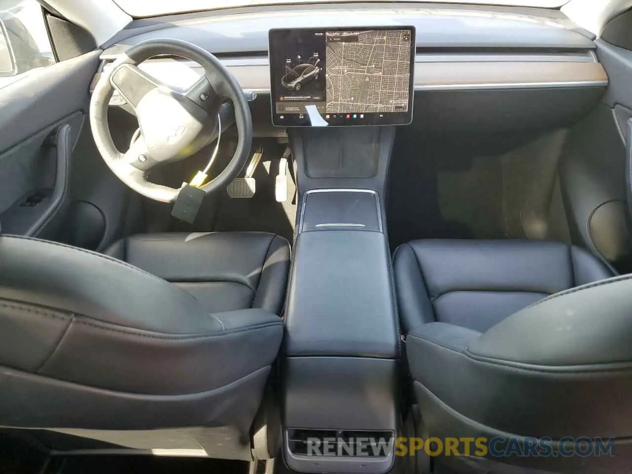 8 fotografías del automóvil dañado 5YJYGDEE4MF161131 TESLA MODEL Y 2021
