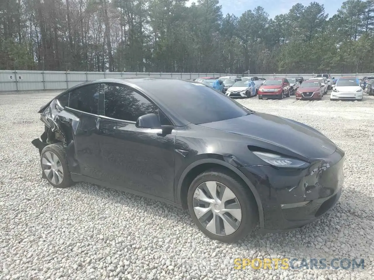4 fotografías del automóvil dañado 5YJYGDEE4MF196364 TESLA MODEL Y 2021