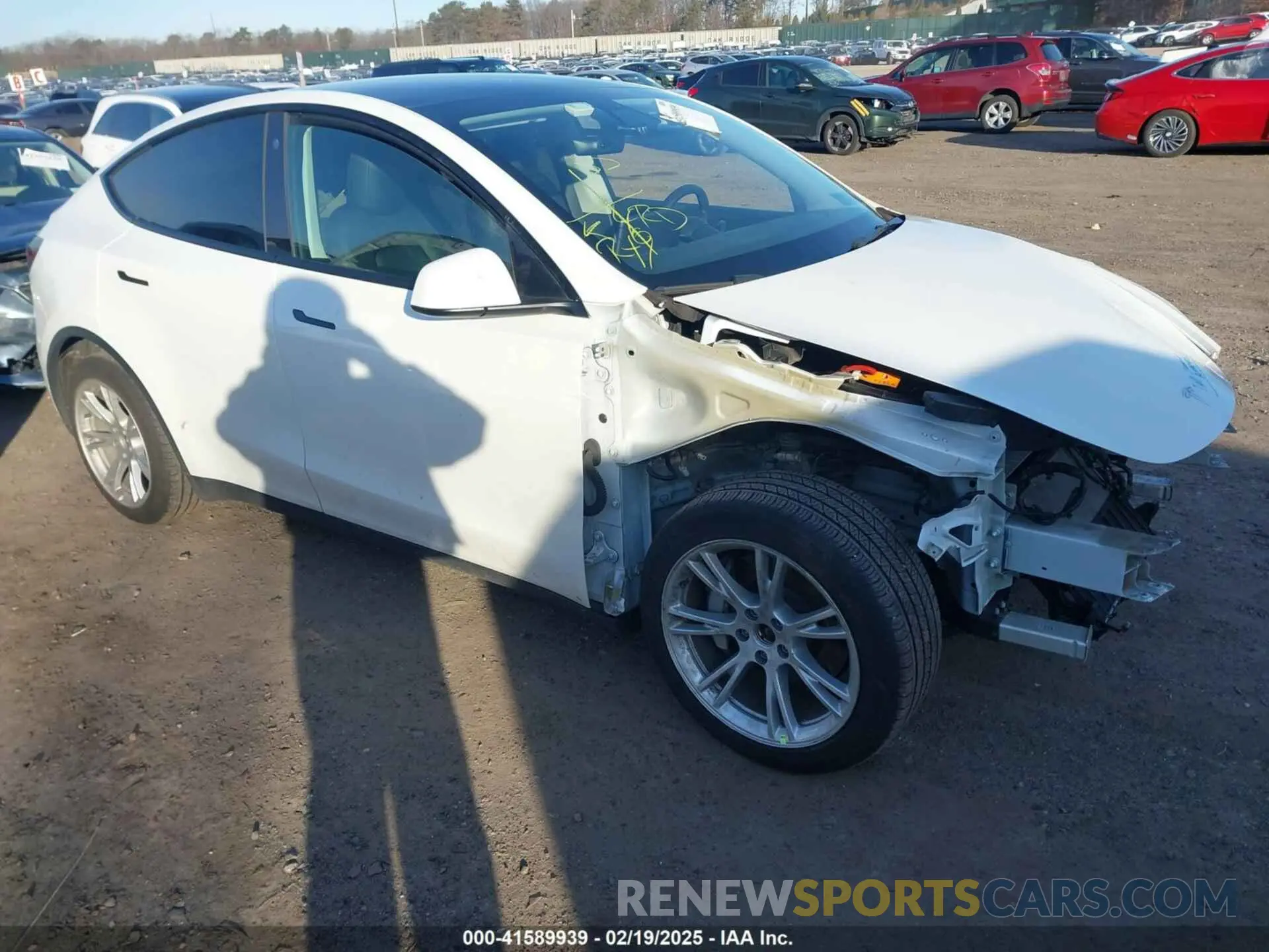 1 fotografías del automóvil dañado 5YJYGDEE4MF200185 TESLA MODEL Y 2021