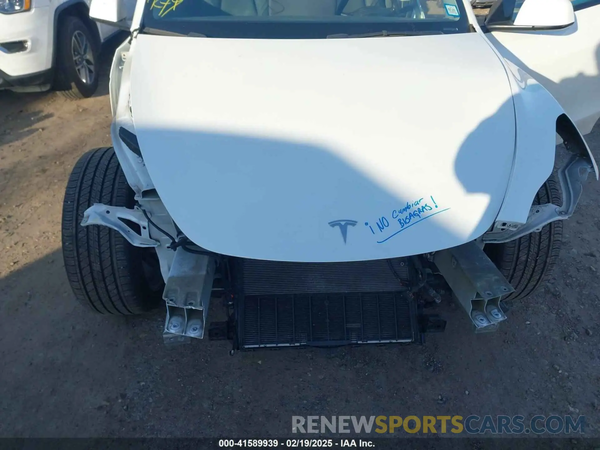 6 fotografías del automóvil dañado 5YJYGDEE4MF200185 TESLA MODEL Y 2021