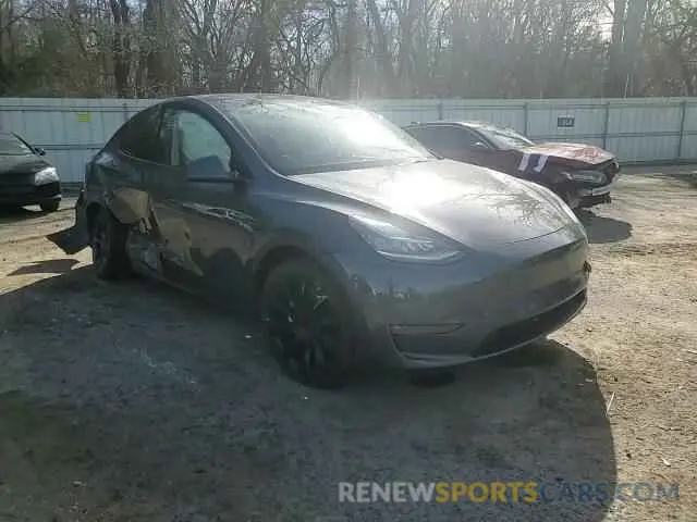 12 fotografías del automóvil dañado 5YJYGDEE4MF208593 TESLA MODEL Y 2021