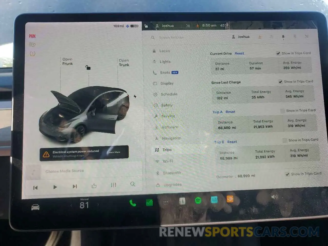 9 fotografías del automóvil dañado 5YJYGDEE4MF208593 TESLA MODEL Y 2021