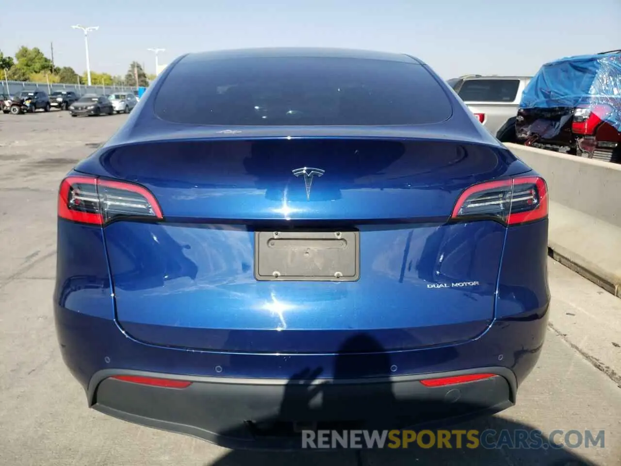 6 fotografías del automóvil dañado 5YJYGDEE5MF083880 TESLA MODEL Y 2021