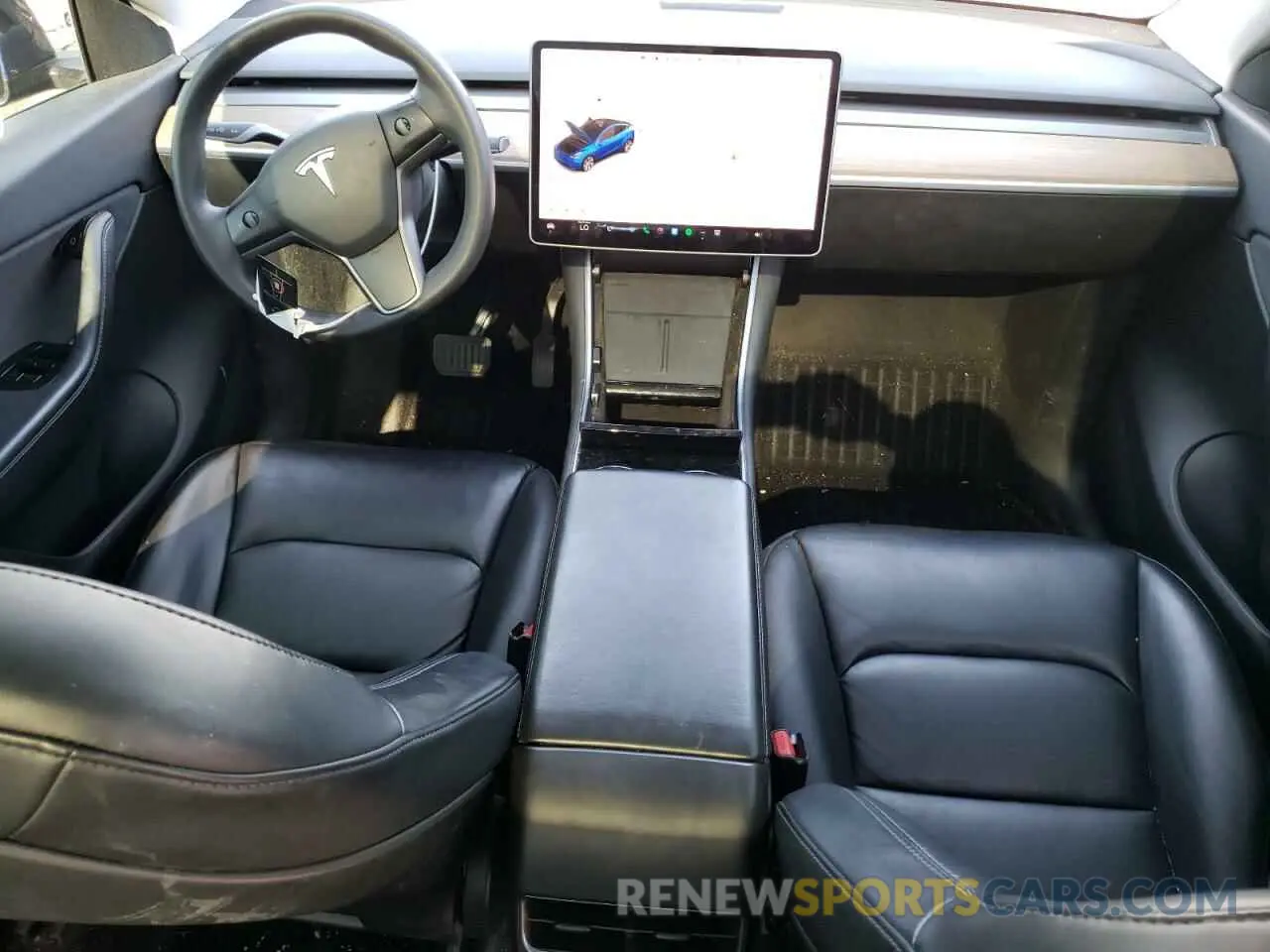 8 fotografías del automóvil dañado 5YJYGDEE5MF083880 TESLA MODEL Y 2021
