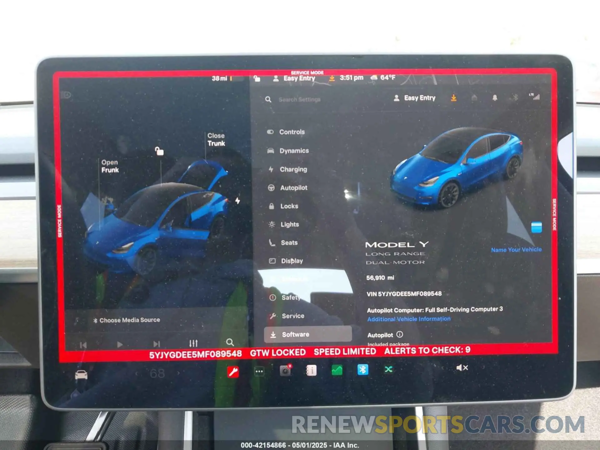 18 fotografías del automóvil dañado 5YJYGDEE5MF089548 TESLA MODEL Y 2021
