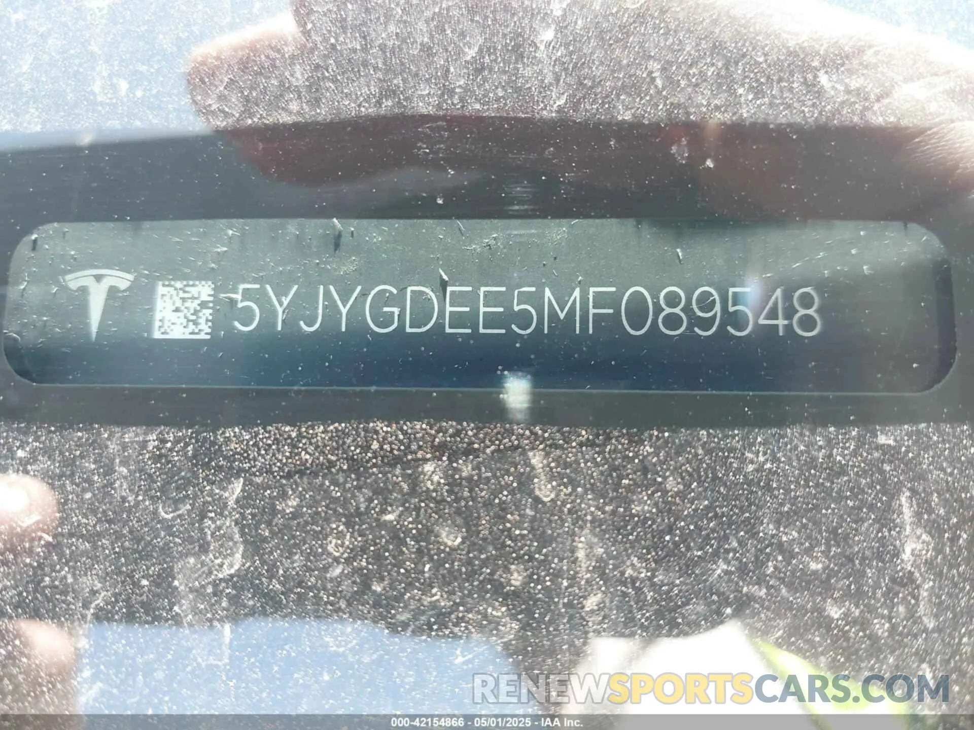 19 fotografías del automóvil dañado 5YJYGDEE5MF089548 TESLA MODEL Y 2021