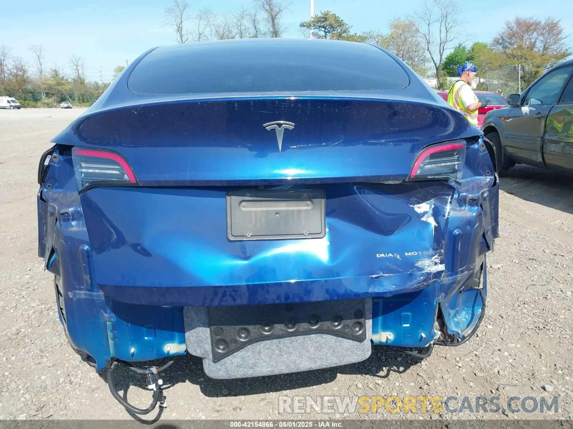 6 fotografías del automóvil dañado 5YJYGDEE5MF089548 TESLA MODEL Y 2021