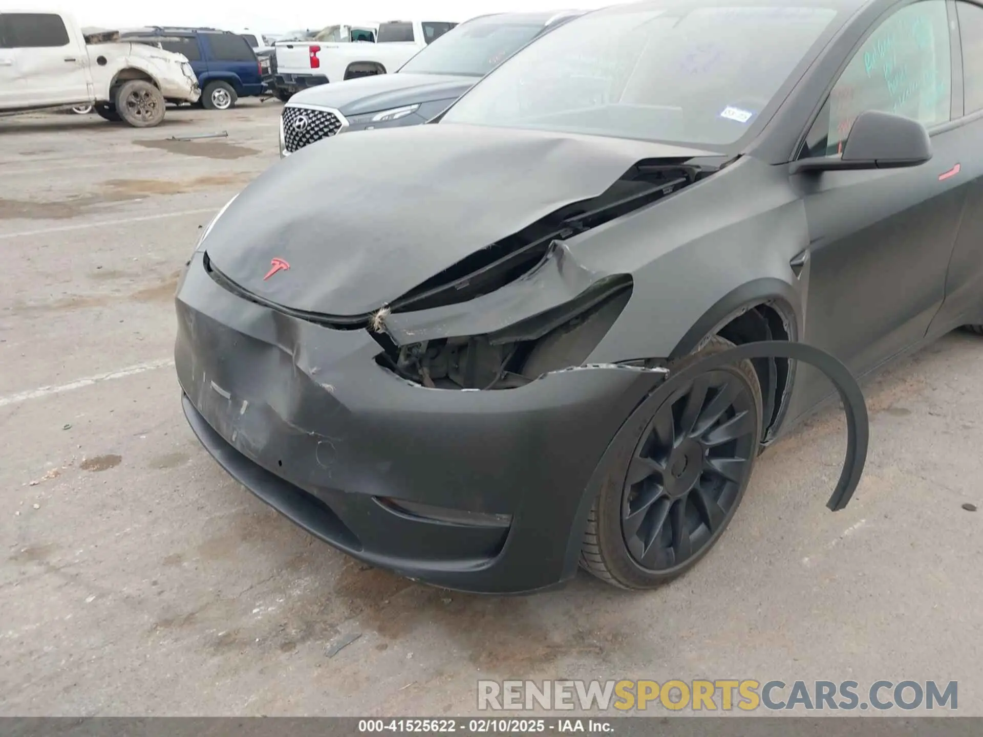 6 fotografías del automóvil dañado 5YJYGDEE5MF111774 TESLA MODEL Y 2021