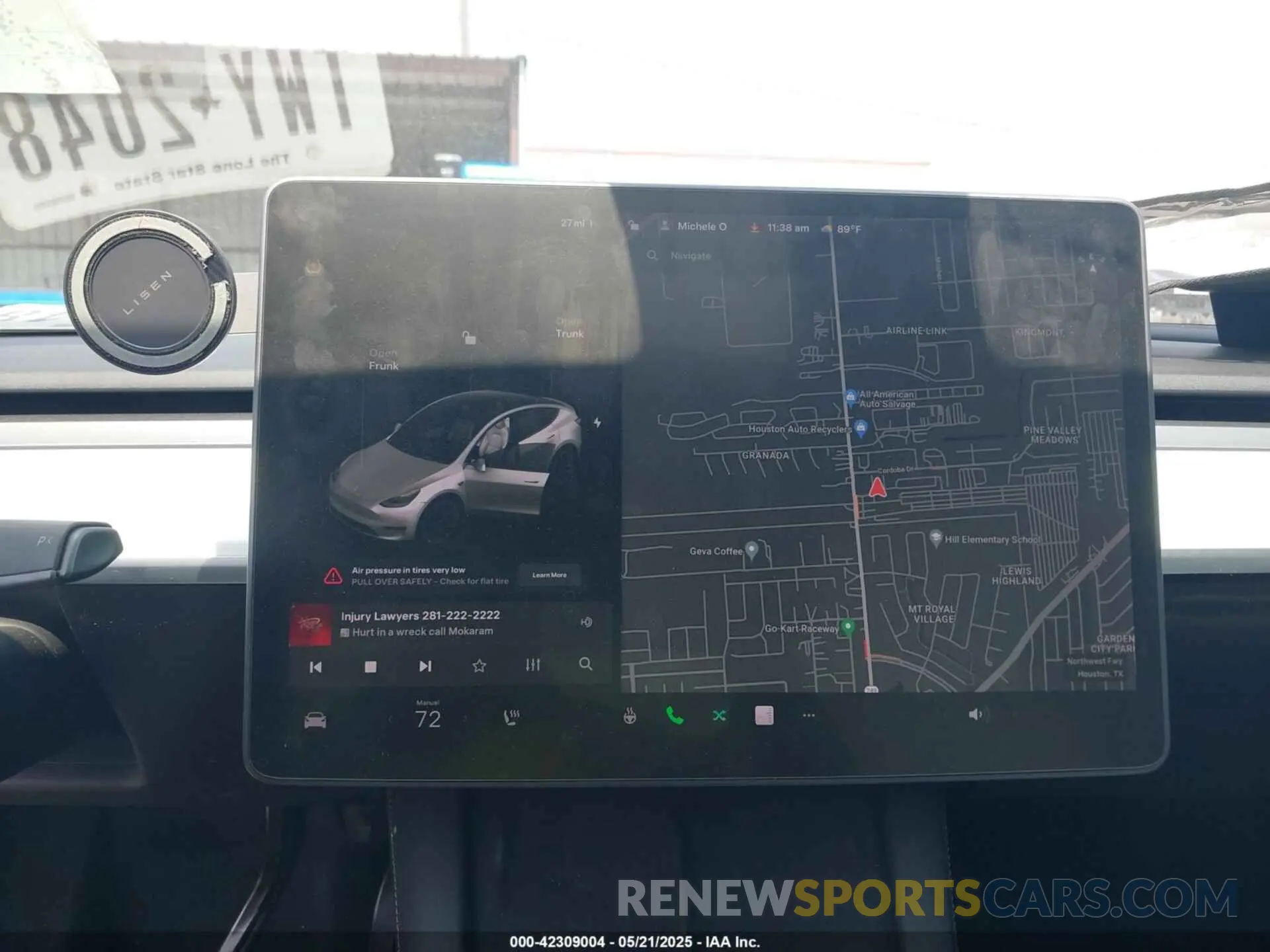 19 fotografías del automóvil dañado 5YJYGDEE5MF124010 TESLA MODEL Y 2021