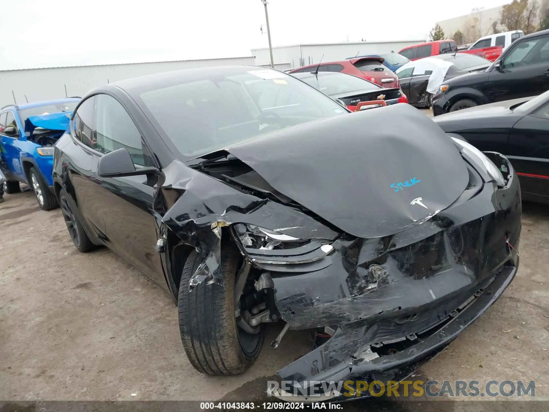 1 fotografías del automóvil dañado 5YJYGDEE5MF137825 TESLA MODEL Y 2021