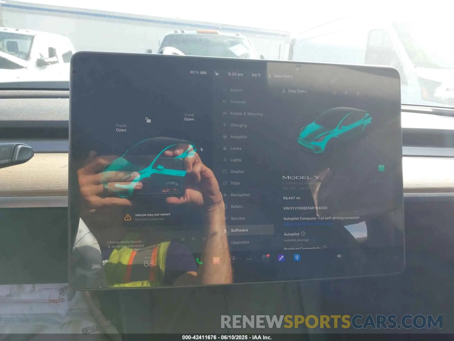 18 fotografías del automóvil dañado 5YJYGDEE5MF184000 TESLA MODEL Y 2021