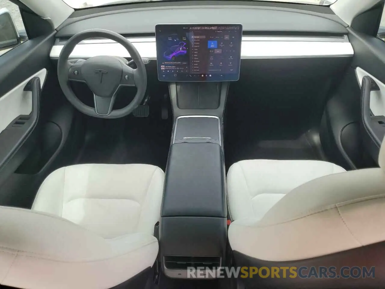 8 fotografías del automóvil dañado 5YJYGDEE5MF203130 TESLA MODEL Y 2021