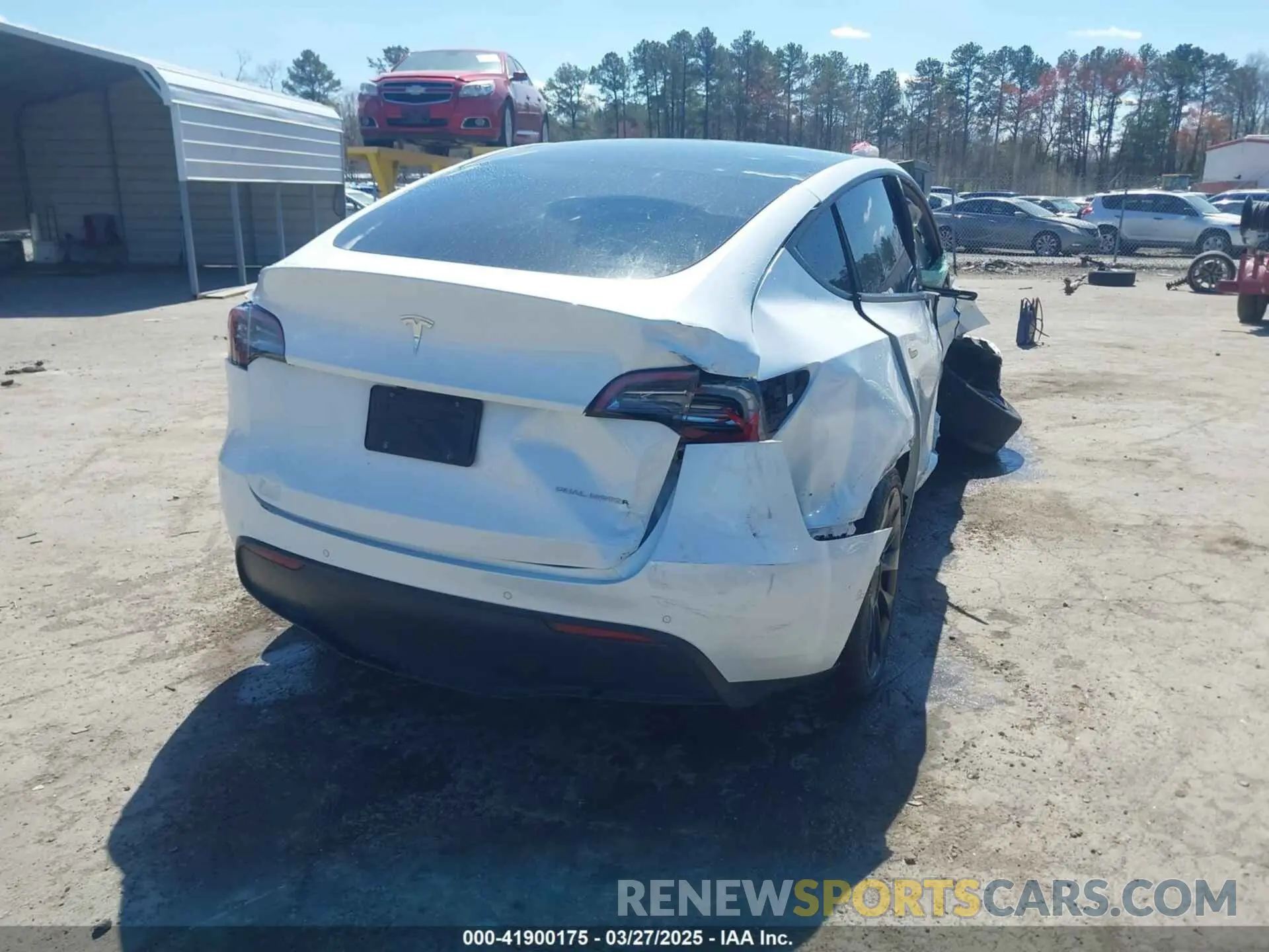 4 fotografías del automóvil dañado 5YJYGDEE5MF232790 TESLA MODEL Y 2021