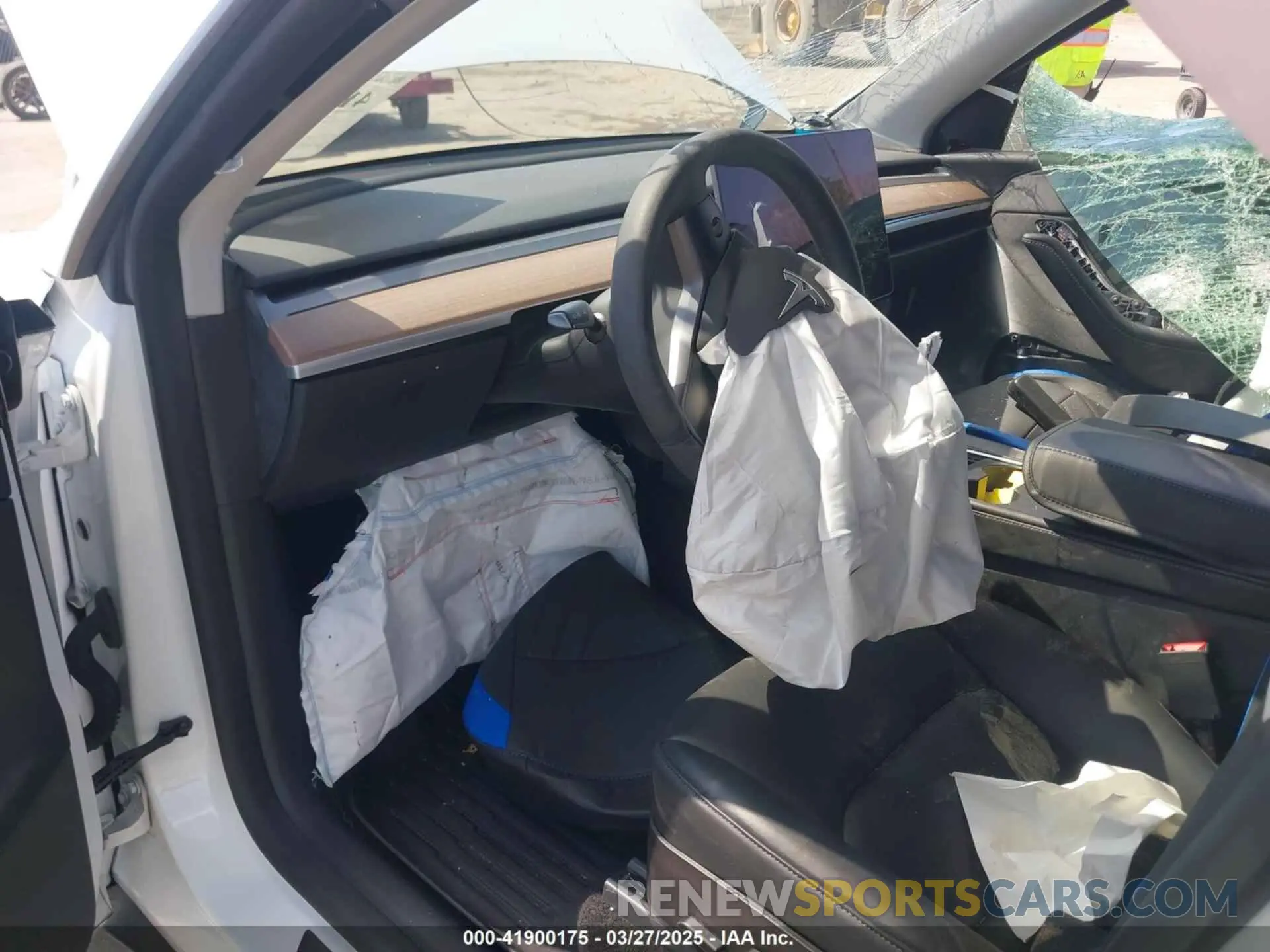 5 fotografías del automóvil dañado 5YJYGDEE5MF232790 TESLA MODEL Y 2021