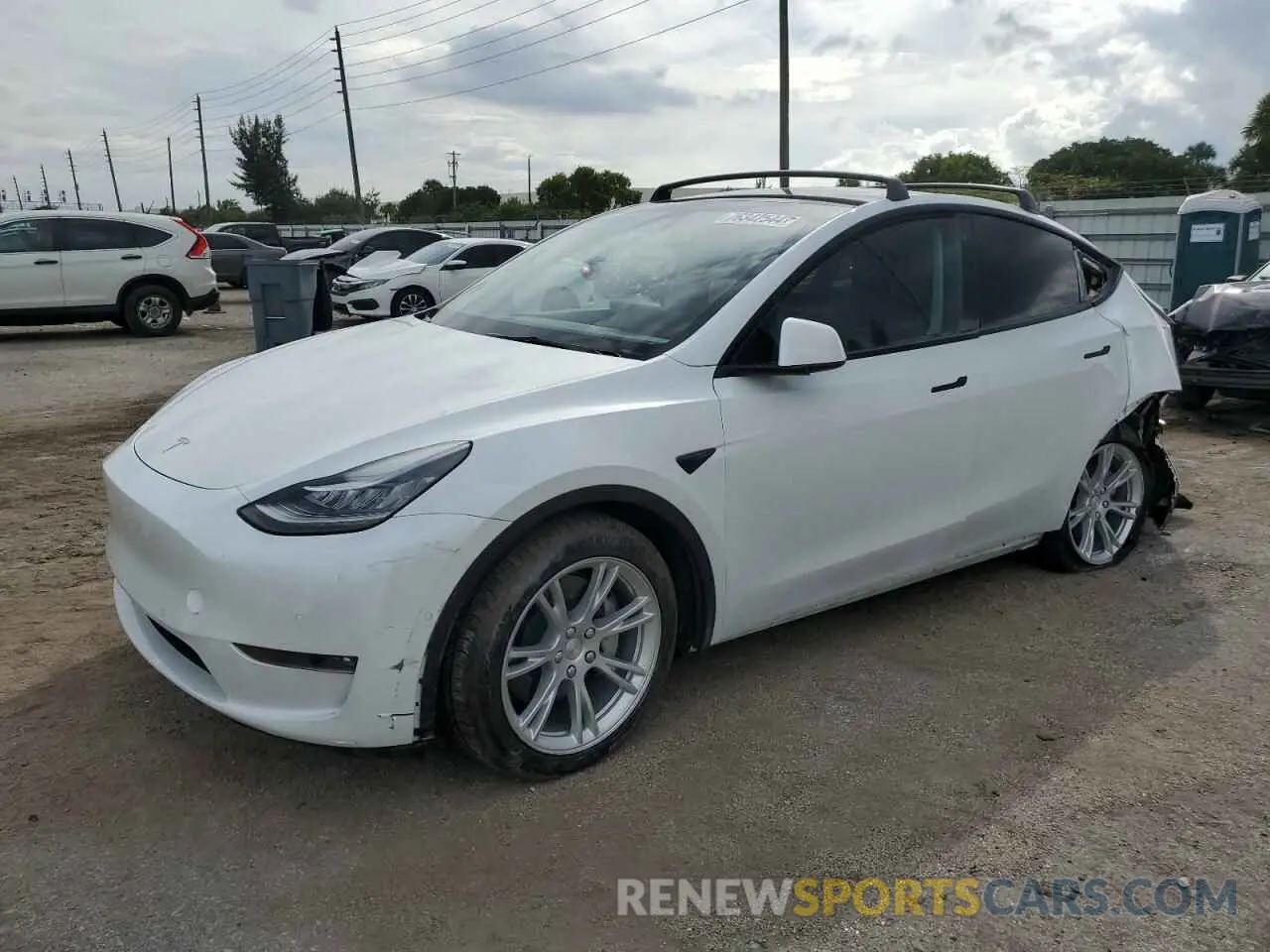 1 fotografías del automóvil dañado 5YJYGDEE5MF258600 TESLA MODEL Y 2021