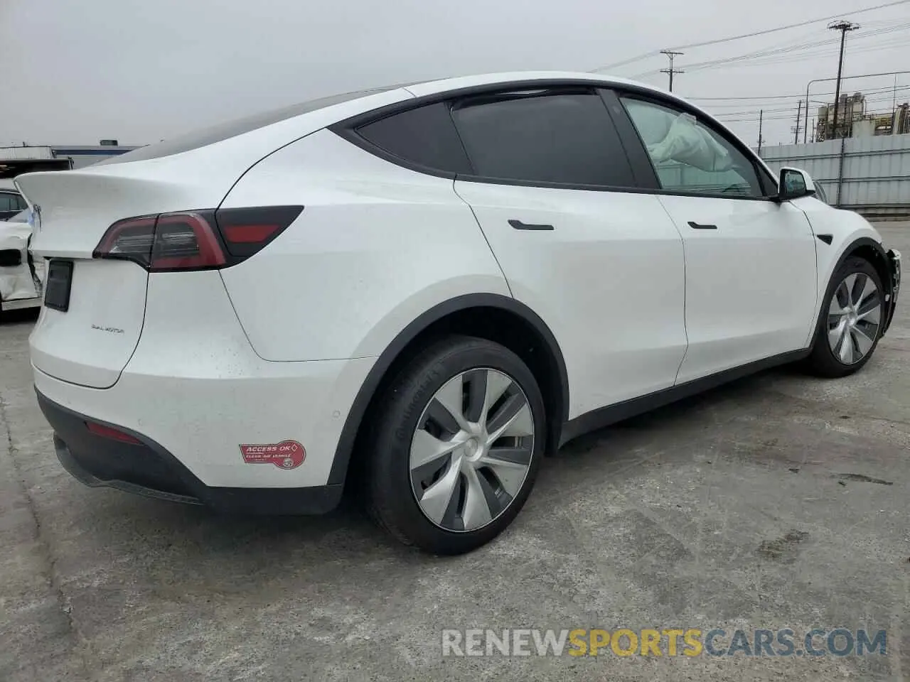 3 fotografías del automóvil dañado 5YJYGDEE5MF259729 TESLA MODEL Y 2021