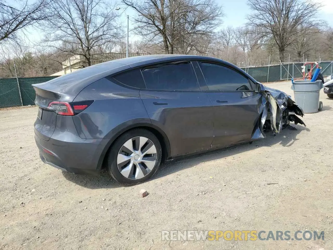 3 fotografías del automóvil dañado 5YJYGDEE5MF260475 TESLA MODEL Y 2021