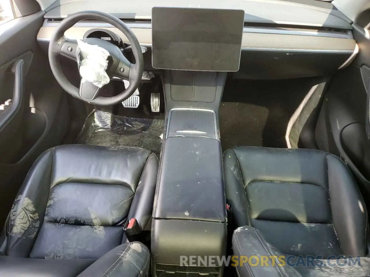 8 fotografías del automóvil dañado 5YJYGDEE5MF260475 TESLA MODEL Y 2021