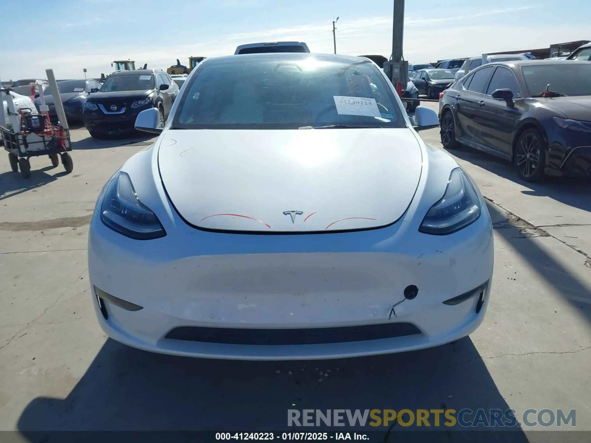 12 fotografías del automóvil dañado 5YJYGDEE5MF262968 TESLA MODEL Y 2021