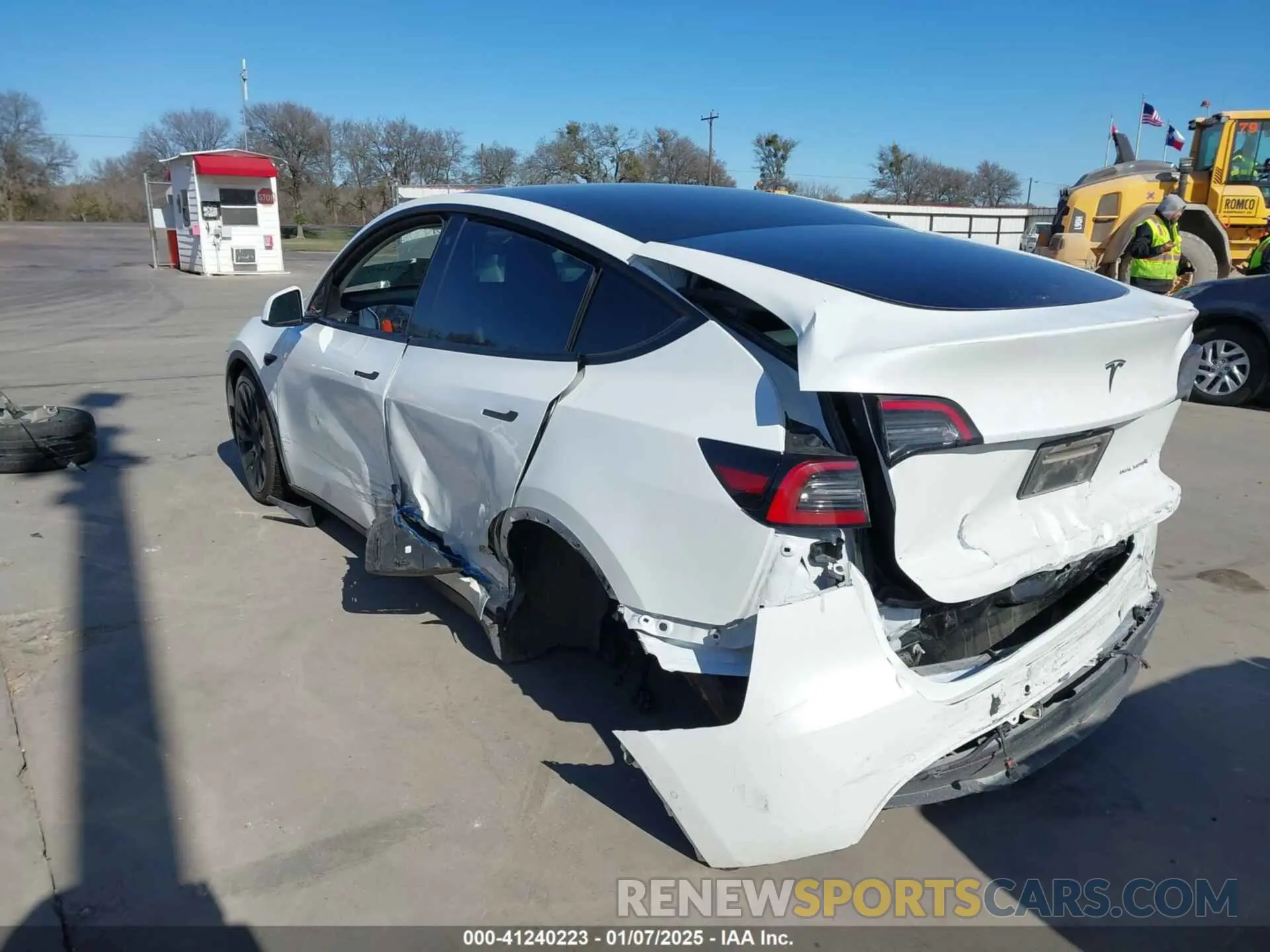 3 fotografías del automóvil dañado 5YJYGDEE5MF262968 TESLA MODEL Y 2021