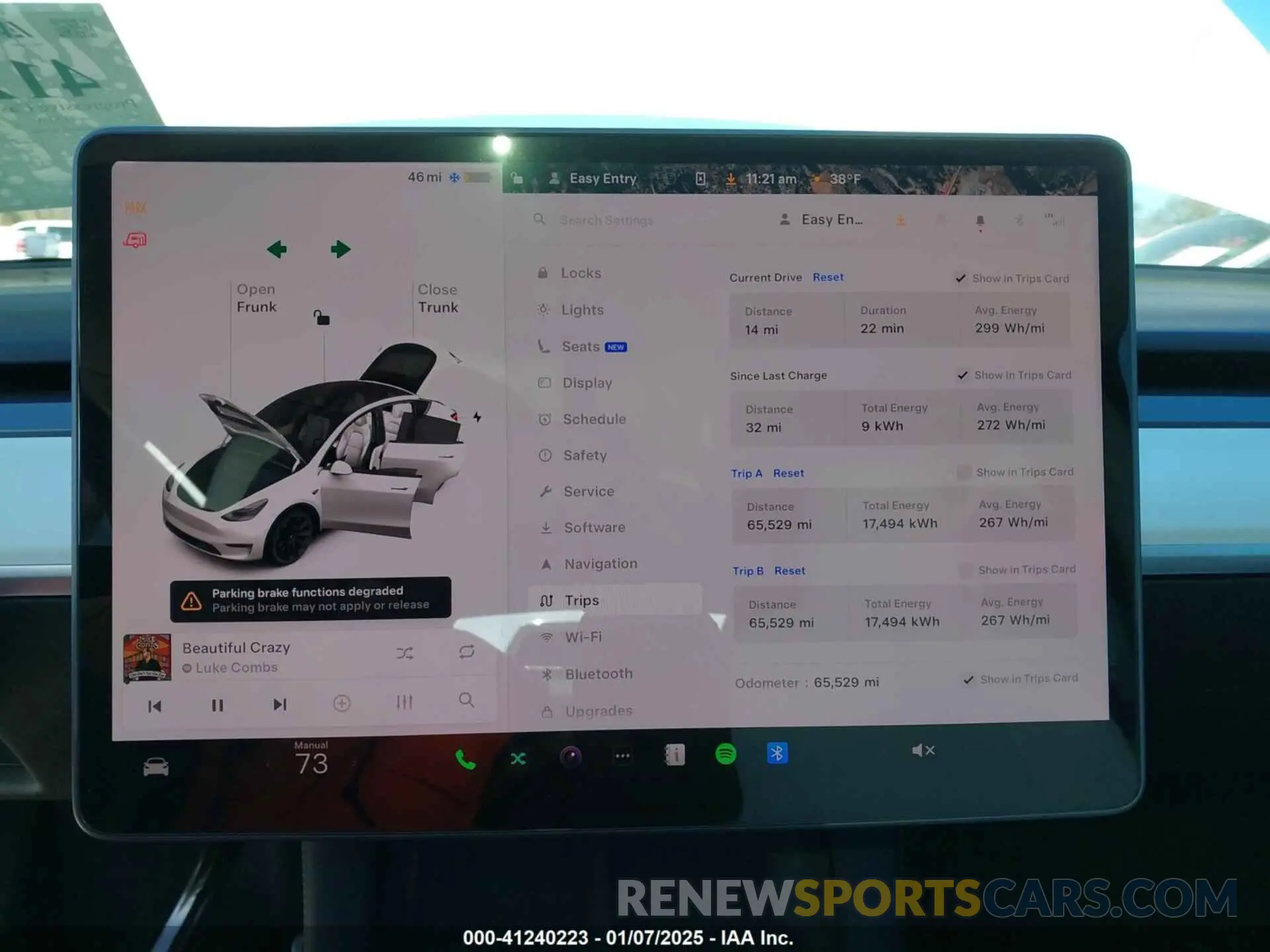 7 fotografías del automóvil dañado 5YJYGDEE5MF262968 TESLA MODEL Y 2021