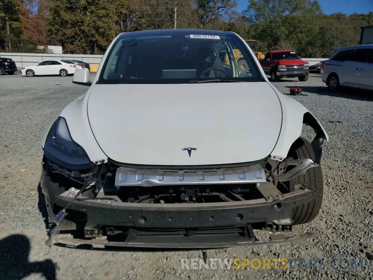 5 fotografías del automóvil dañado 5YJYGDEE5MF263893 TESLA MODEL Y 2021