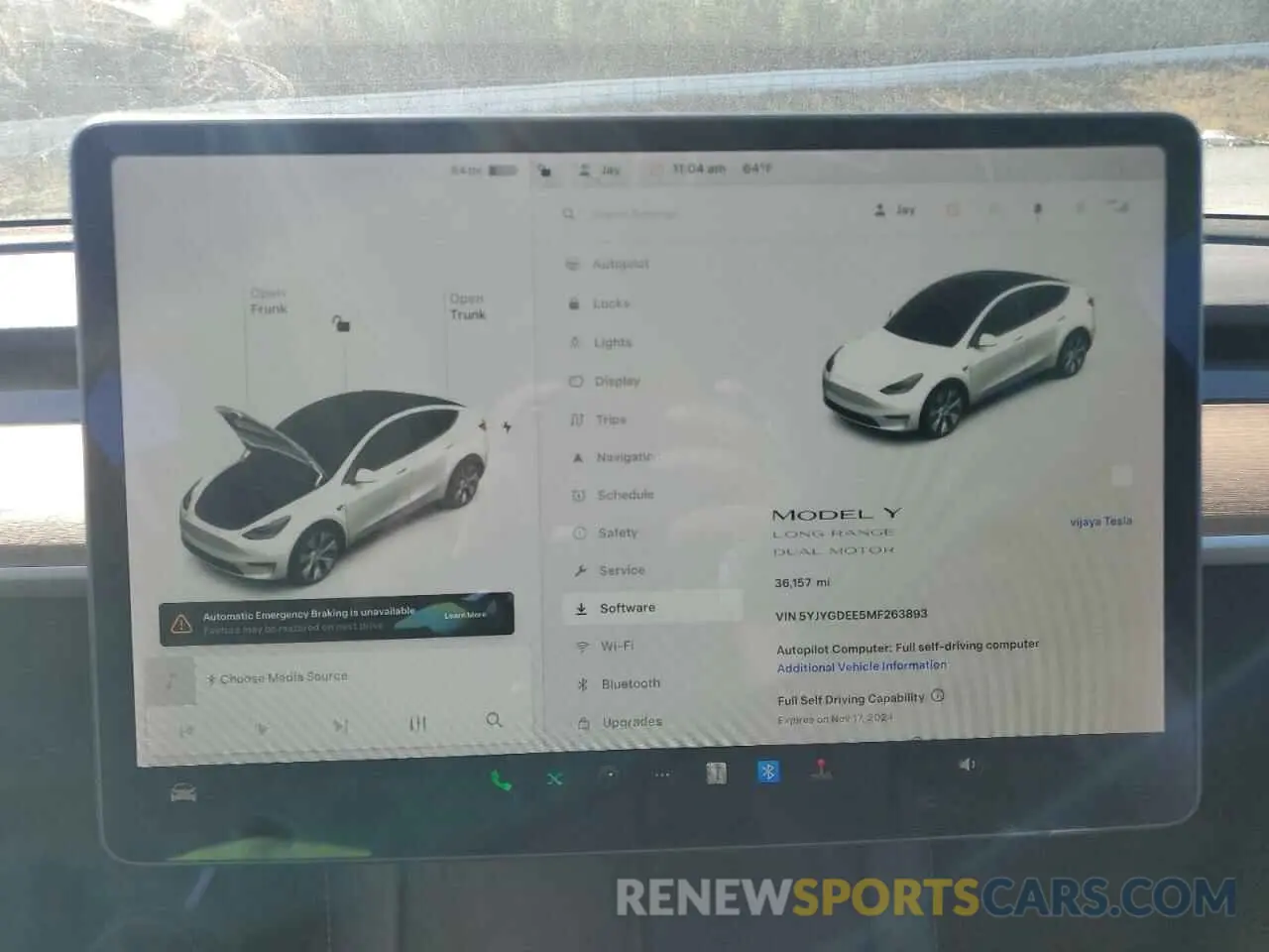 9 fotografías del automóvil dañado 5YJYGDEE5MF263893 TESLA MODEL Y 2021