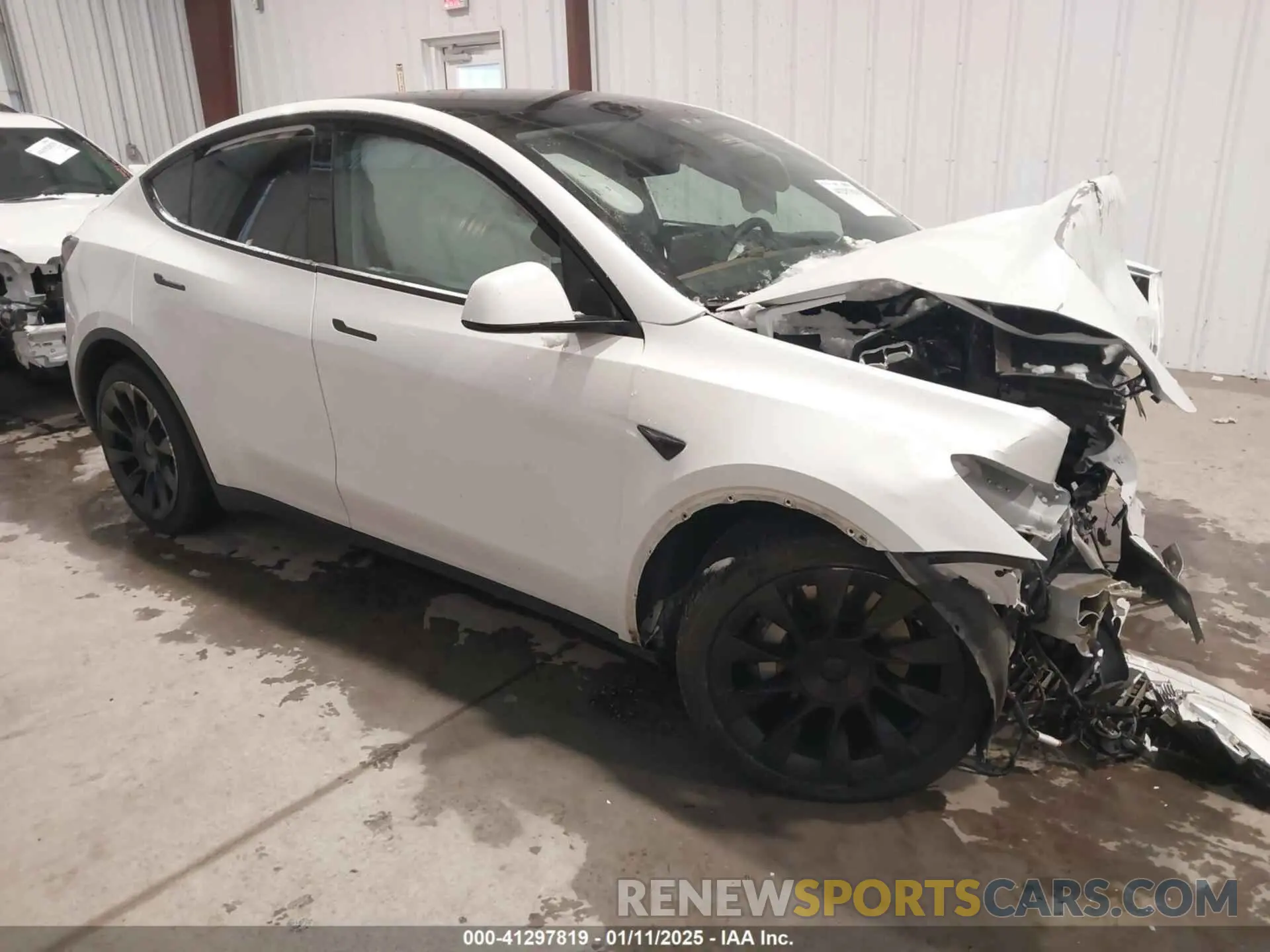 1 fotografías del automóvil dañado 5YJYGDEE5MF266034 TESLA MODEL Y 2021