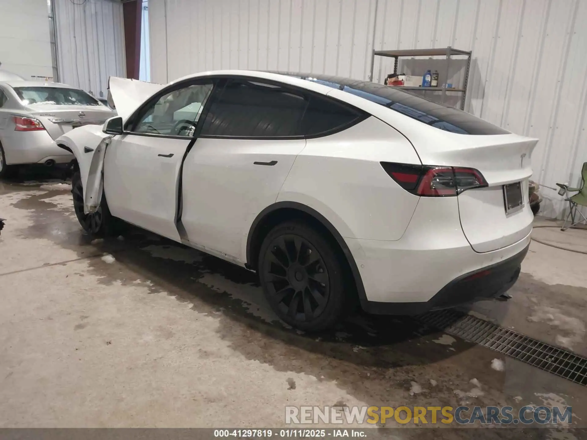 3 fotografías del automóvil dañado 5YJYGDEE5MF266034 TESLA MODEL Y 2021