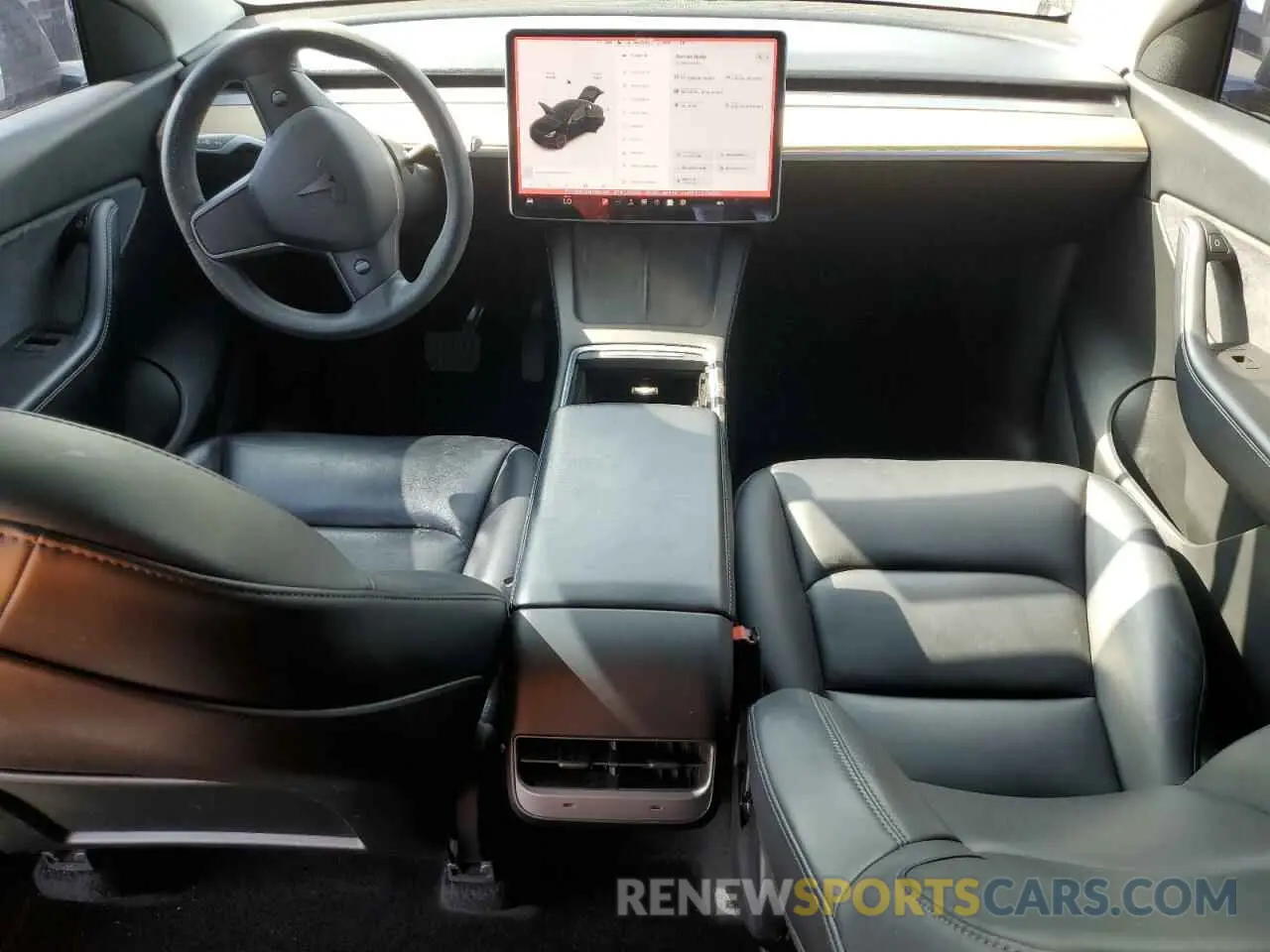 8 fotografías del automóvil dañado 5YJYGDEE5MF282363 TESLA MODEL Y 2021