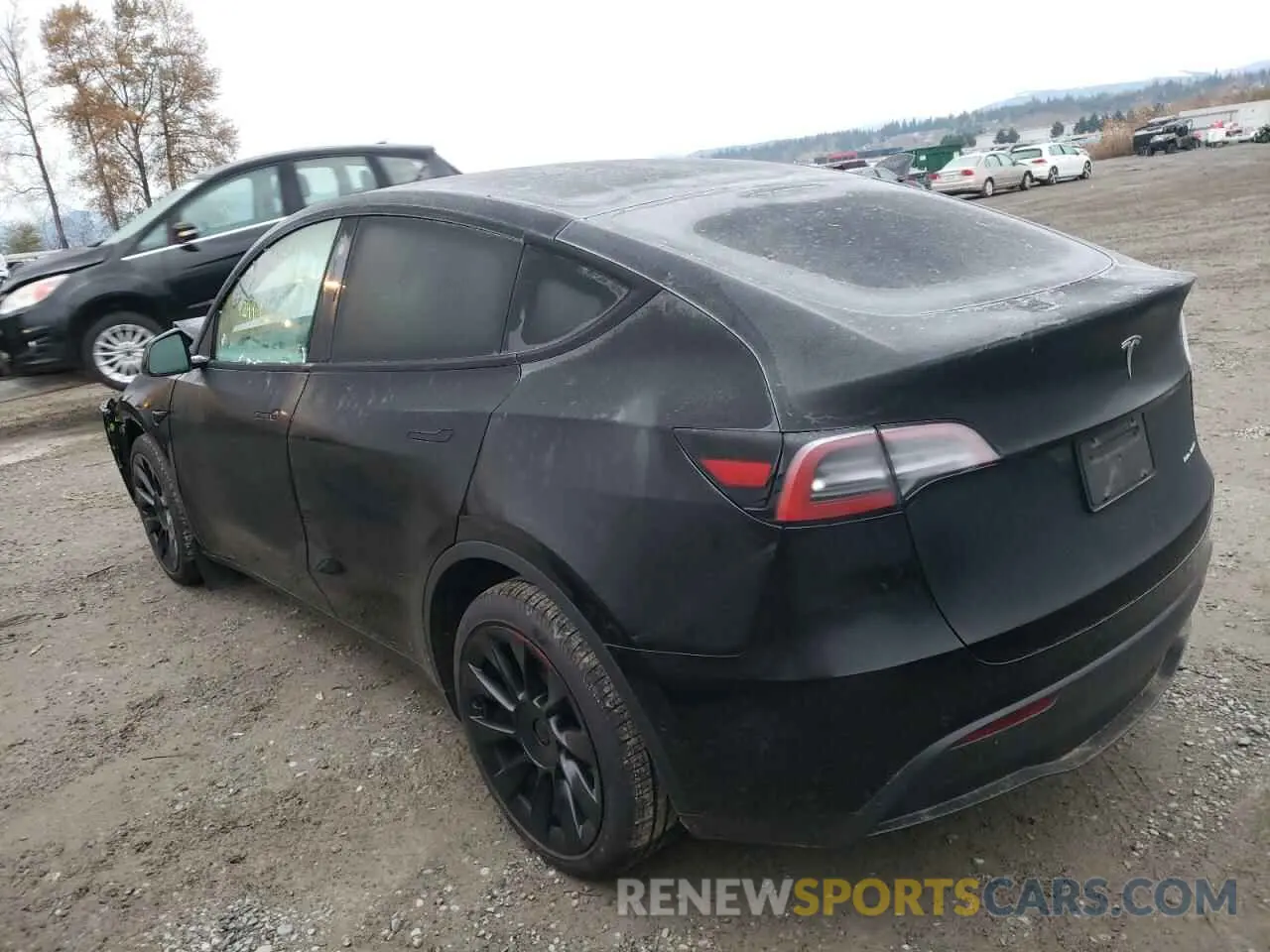 3 fotografías del automóvil dañado 5YJYGDEE5MF286106 TESLA MODEL Y 2021