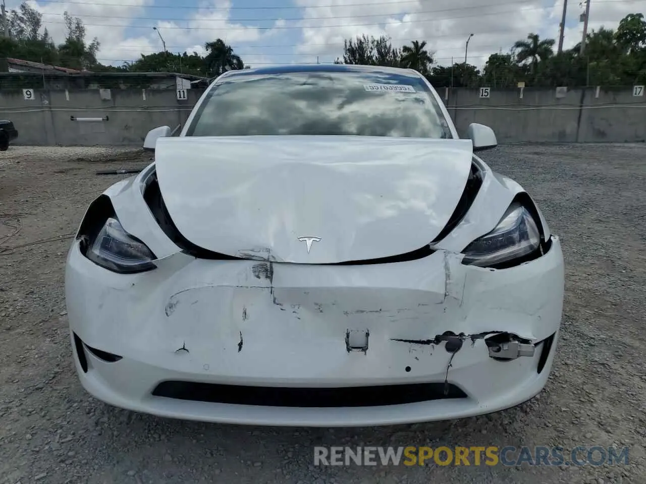 5 fotografías del automóvil dañado 5YJYGDEE6MF085606 TESLA MODEL Y 2021