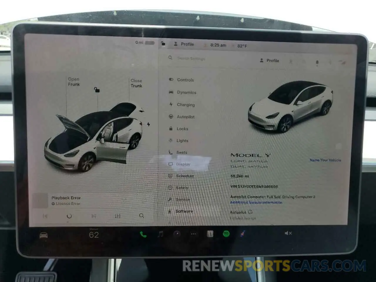 9 fotografías del automóvil dañado 5YJYGDEE6MF085606 TESLA MODEL Y 2021