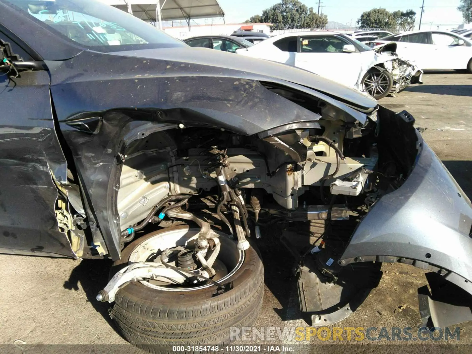 6 fotografías del automóvil dañado 5YJYGDEE6MF088697 TESLA MODEL Y 2021