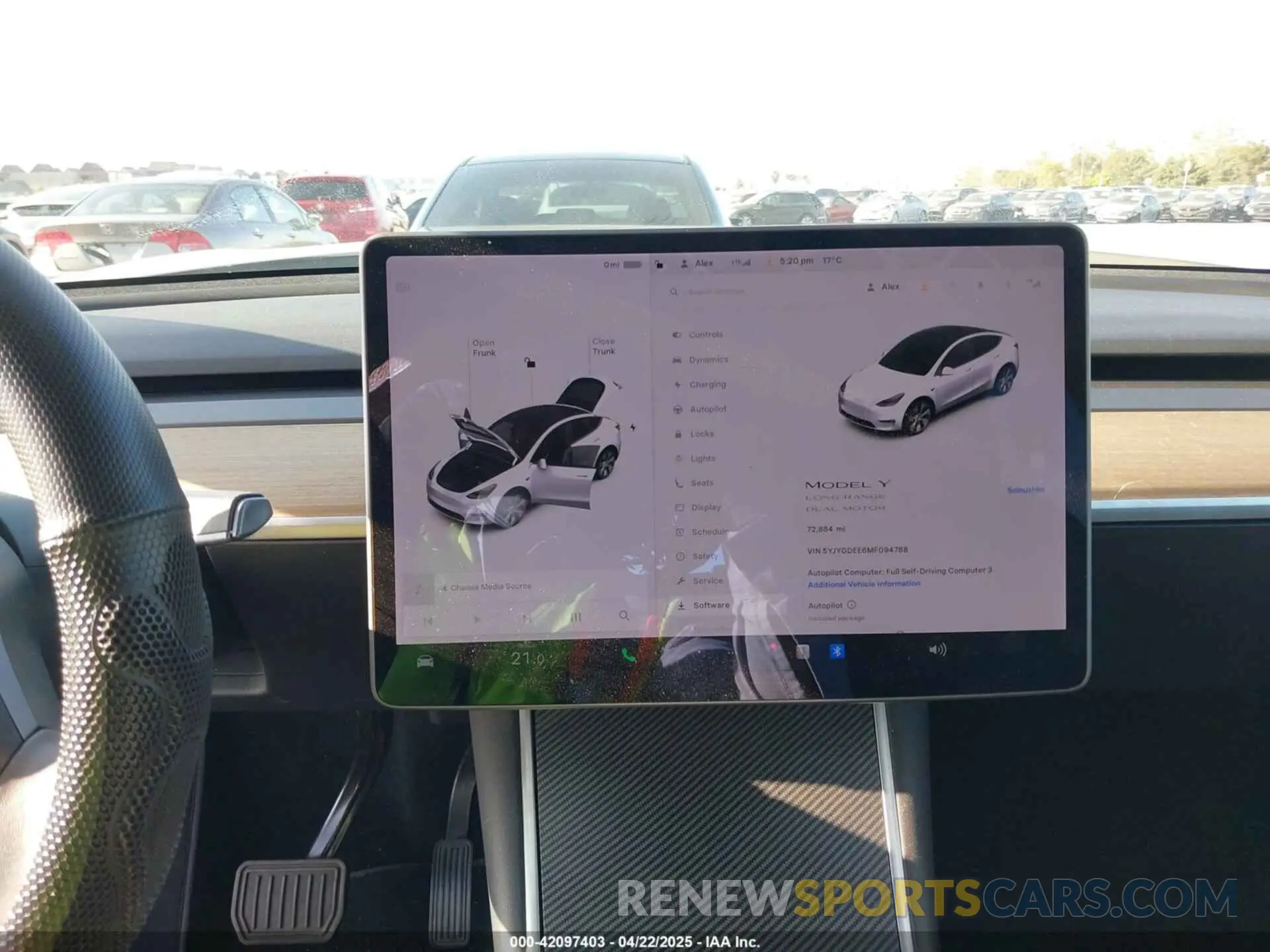 18 fotografías del automóvil dañado 5YJYGDEE6MF094788 TESLA MODEL Y 2021