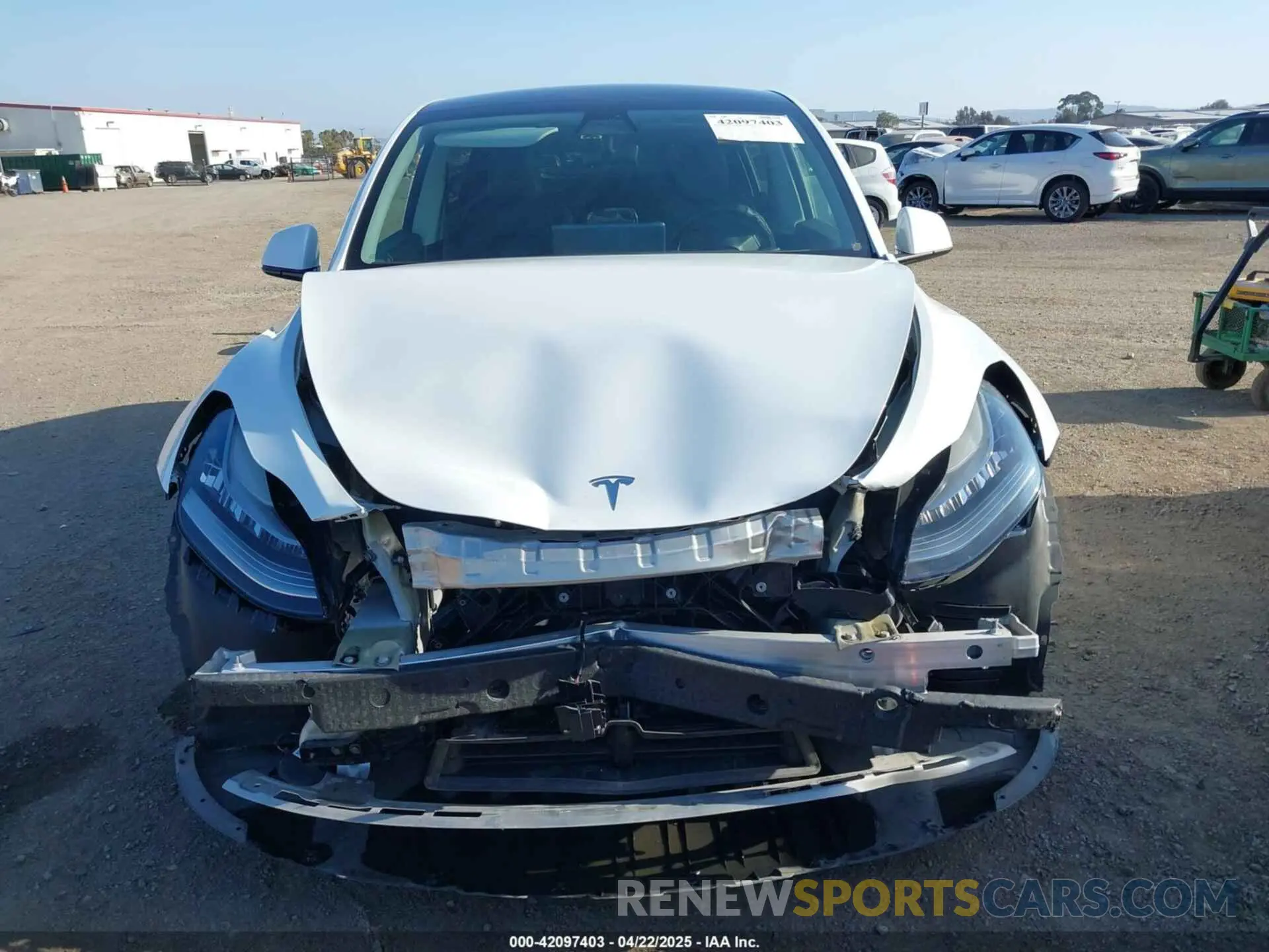 6 fotografías del automóvil dañado 5YJYGDEE6MF094788 TESLA MODEL Y 2021