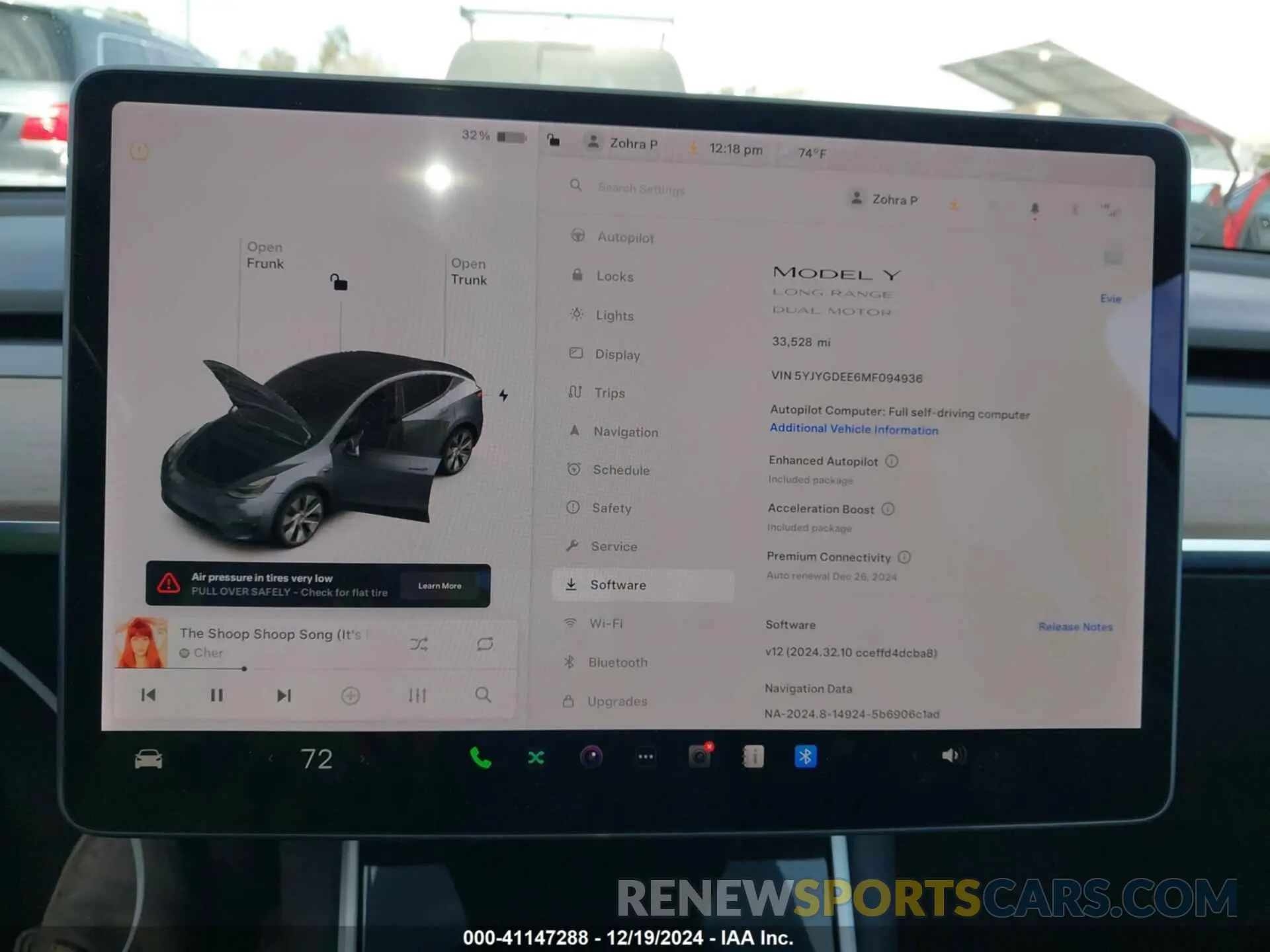 18 fotografías del automóvil dañado 5YJYGDEE6MF094936 TESLA MODEL Y 2021