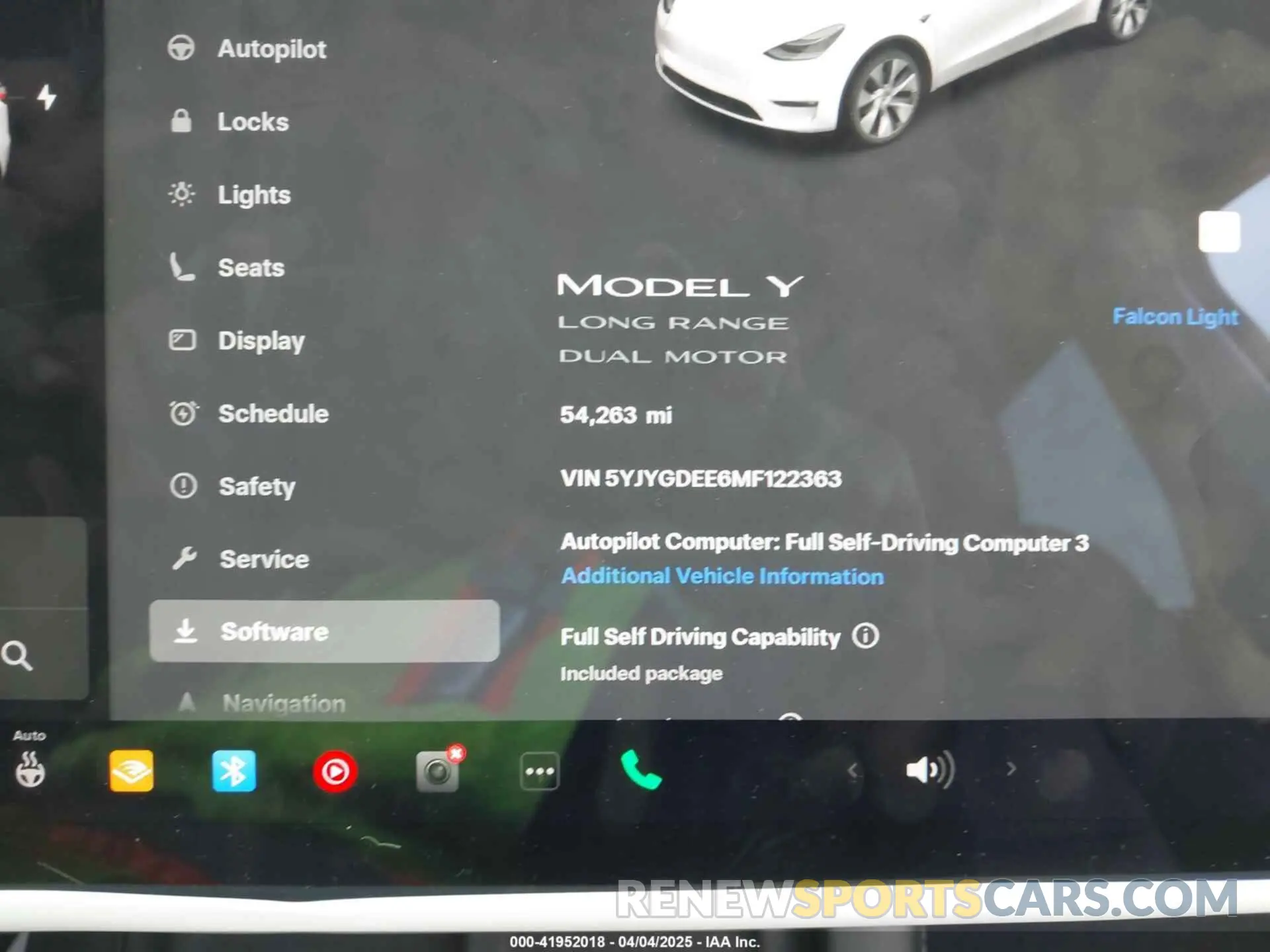 7 fotografías del automóvil dañado 5YJYGDEE6MF122363 TESLA MODEL Y 2021