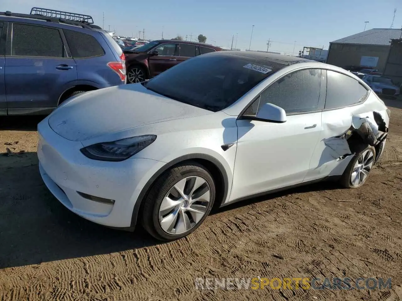 1 fotografías del automóvil dañado 5YJYGDEE6MF158652 TESLA MODEL Y 2021