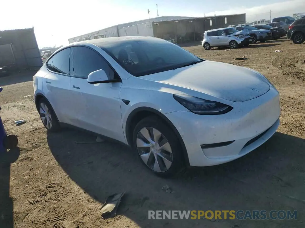 4 fotografías del automóvil dañado 5YJYGDEE6MF158652 TESLA MODEL Y 2021