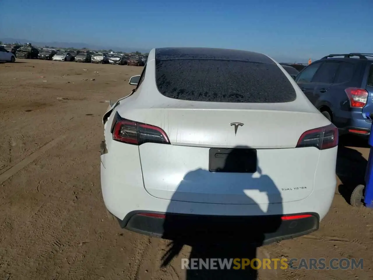 6 fotografías del automóvil dañado 5YJYGDEE6MF158652 TESLA MODEL Y 2021