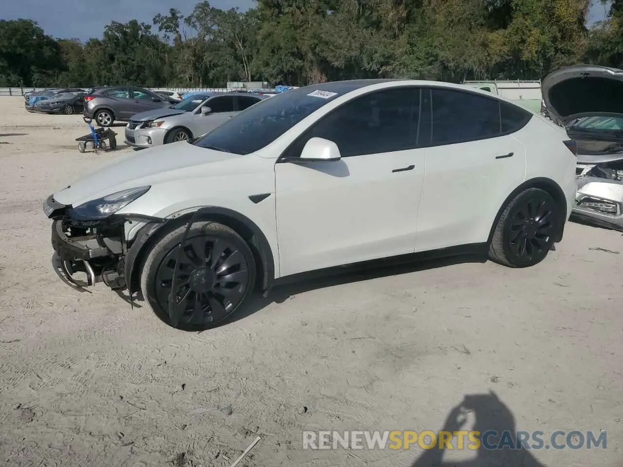 1 fotografías del automóvil dañado 5YJYGDEE6MF176357 TESLA MODEL Y 2021