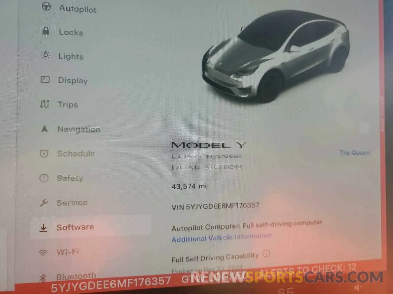 9 fotografías del automóvil dañado 5YJYGDEE6MF176357 TESLA MODEL Y 2021