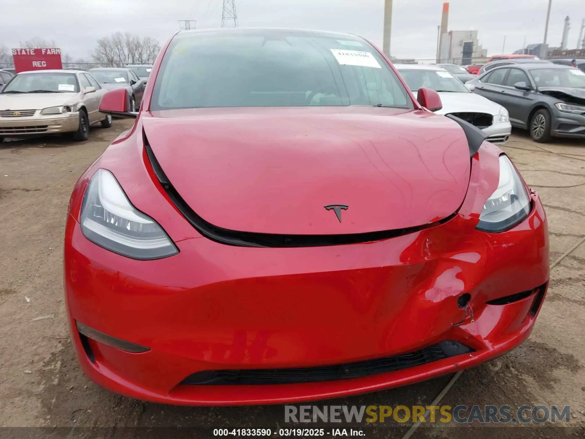 11 fotografías del automóvil dañado 5YJYGDEE6MF182238 TESLA MODEL Y 2021