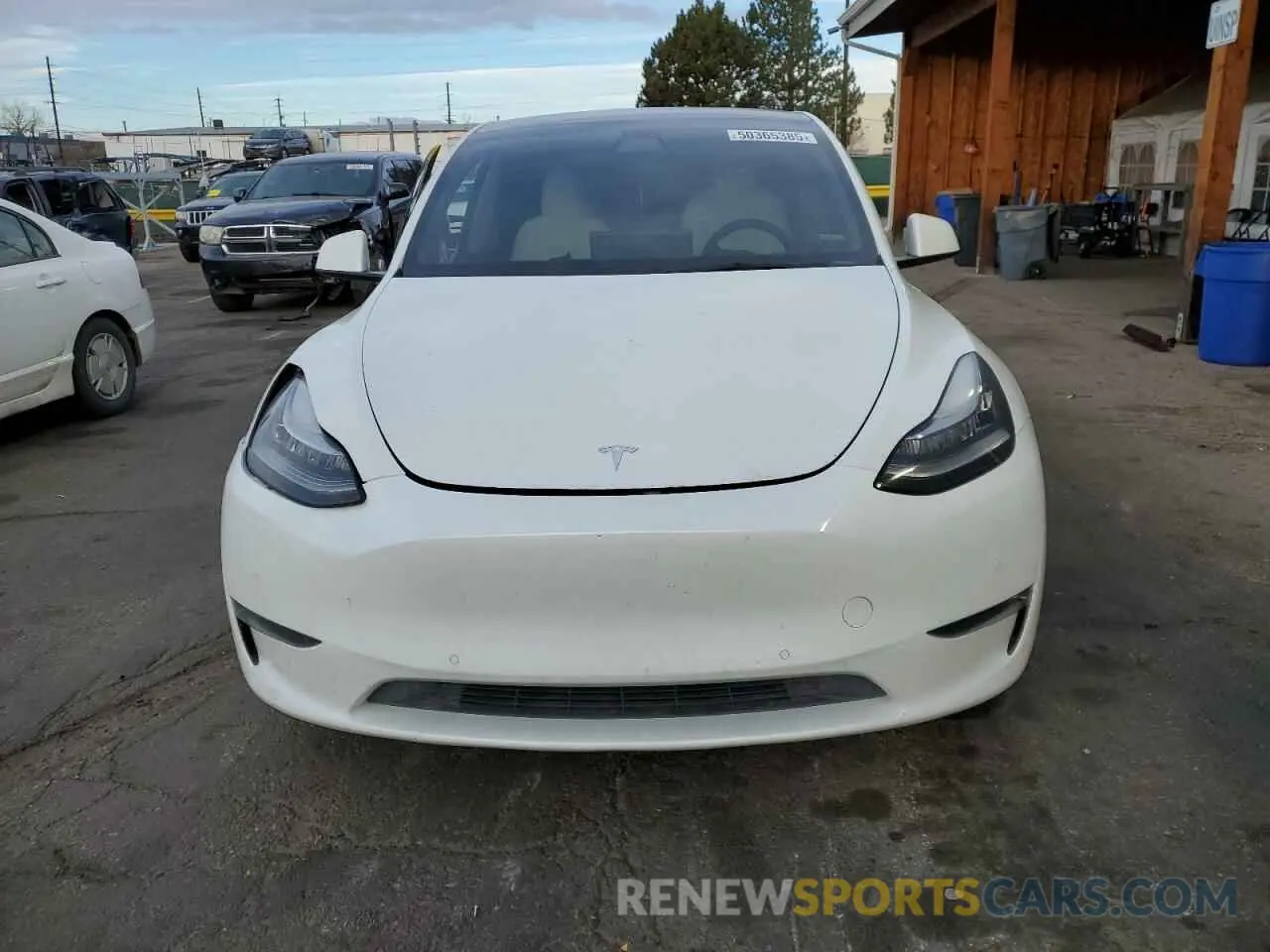 5 fotografías del automóvil dañado 5YJYGDEE6MF187603 TESLA MODEL Y 2021