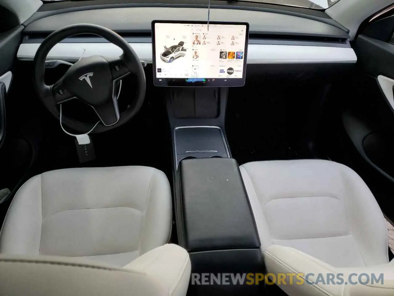 8 fotografías del automóvil dañado 5YJYGDEE6MF187603 TESLA MODEL Y 2021