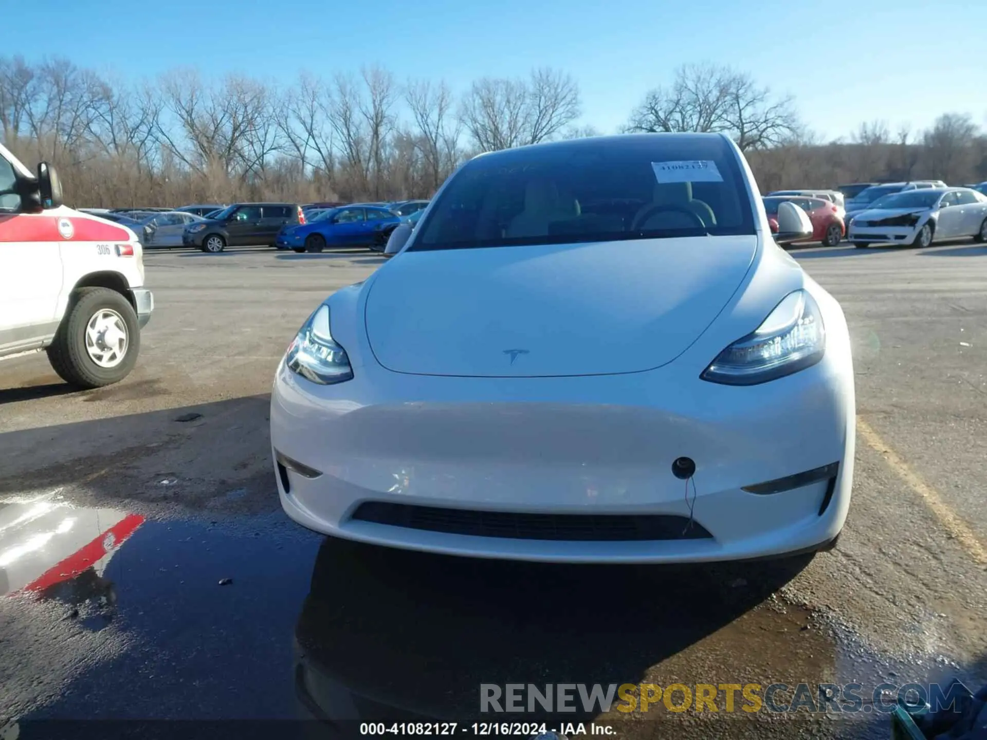 6 fotografías del automóvil dañado 5YJYGDEE6MF252806 TESLA MODEL Y 2021